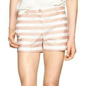 GAP beige and white striped shorts size 4